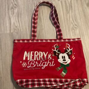 Disney World Christmas tote bag